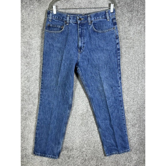 Kirkland Rock Hardwear Straight Leg Jeans Mens Size 34x30 Blue Denim‎ Cotton - Picture 1 of 11